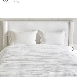 White Cloud Linen Blanket